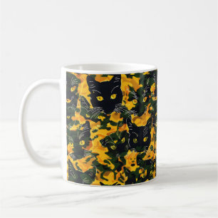 Taza De Café Patrón de Naranja de gato
