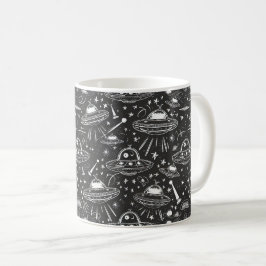 Taza De Café Patrón de nave espacial