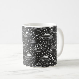 Taza De Café Patrón de nave espacial