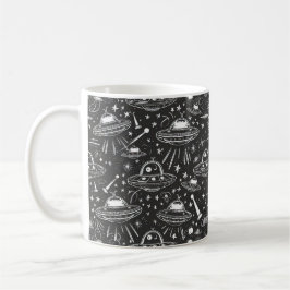 Taza De Café Patrón de nave espacial