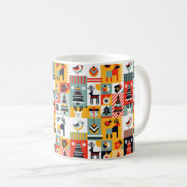 Taza De Café Patrón de Navidad