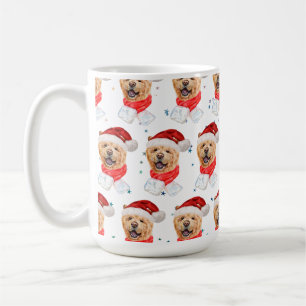 Taza De Café Patrón de Navidad de perro Chow Chow lindo