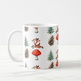 Taza De Café Patrón de Navidad de reno bebé saltarín lindo