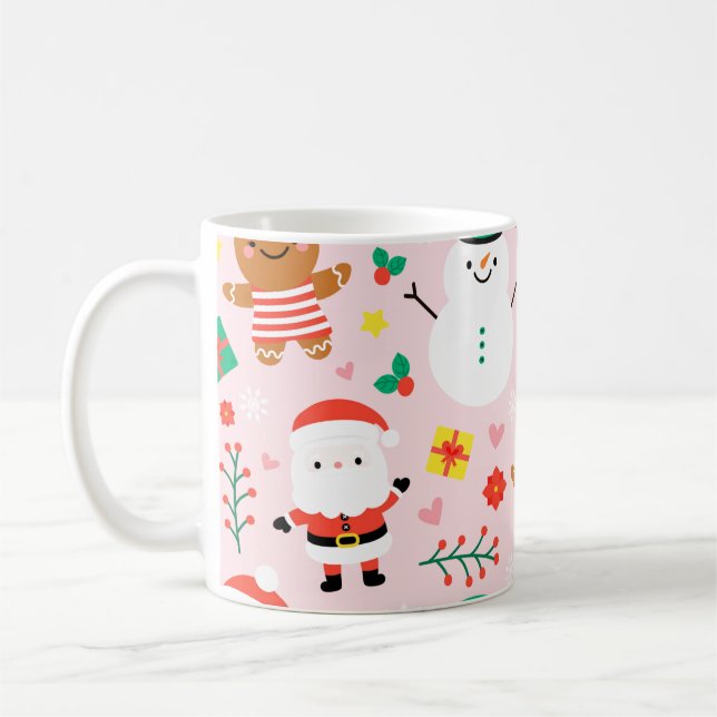 Taza De Café Patrón de navidades (Izquierda)