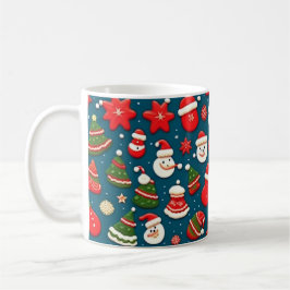 Taza De Café Patrón de navidades 4 - Café Mug