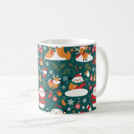 Taza De Café Patrón de navidades a mosaico