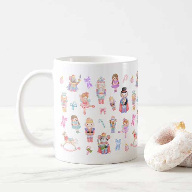 Taza De Café Patrón de Navidades de desnudos (Con donut)