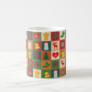 Taza De Café Patrón de Navidades festivos