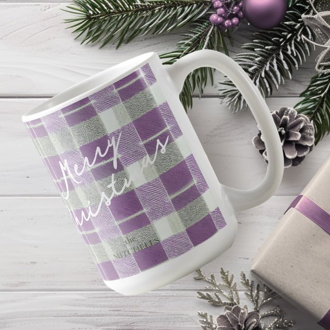 Taza De Café Patrón de Navidades morados verdes#7 ID1009 (Subido por el creador)