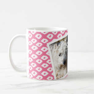 Taza De Café Patrón de Ocelot Añadir tu propia foto Mug - Rosa