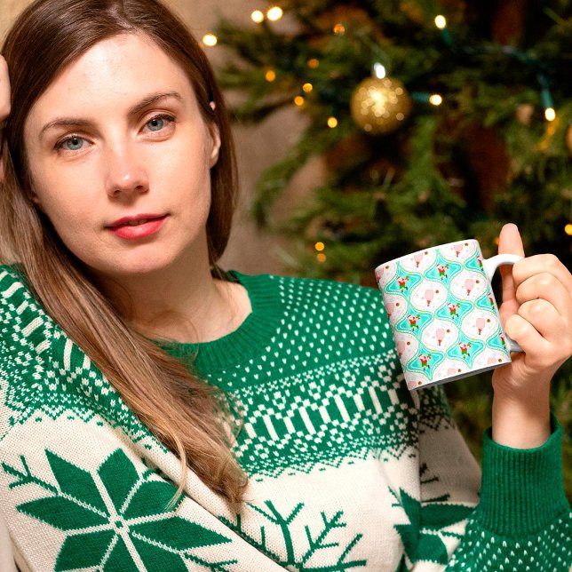 Taza De Café Patrón de Ogeo de bola de bolas de Santa Navidad (Subido por el creador)