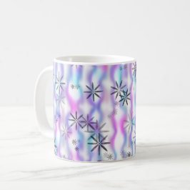 Taza De Café Patrón de Ondas de Estallido de Estrellas Soñadora