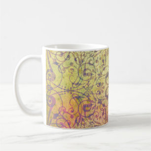 Taza De Café Patrón de ornamento de ARTE antiguo para su diseño