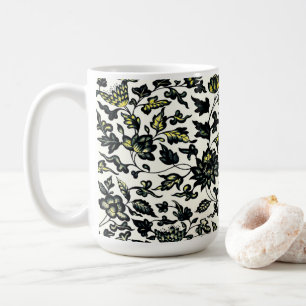 Taza De Café Patrón de ornamento floral victoriano