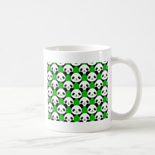Taza De Café Patrón de oso Kawaii Panda (Derecha)