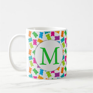 Taza De Café Patrón de osos de goma