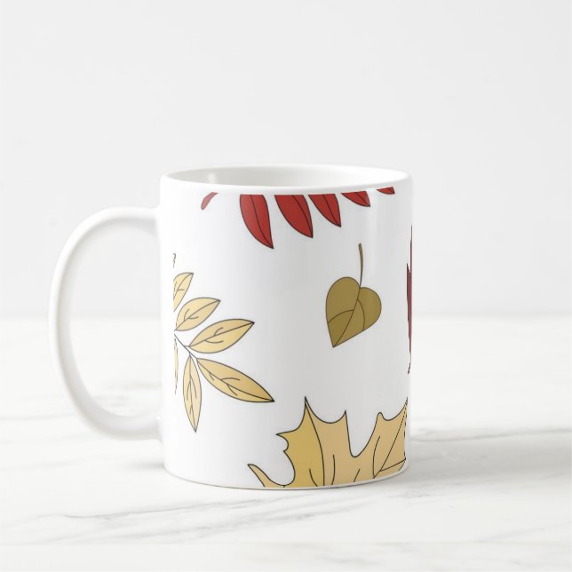 Taza De Café Patrón de otoño (Izquierda)