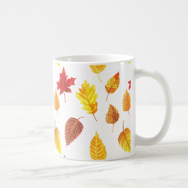 Taza De Café Patrón de otoño (Derecha)