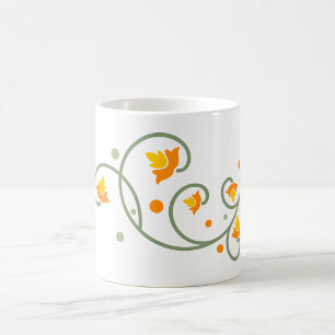 Taza De Café Patrón de otoño