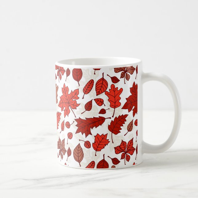 Taza De Café Patrón de otoño (Derecha)
