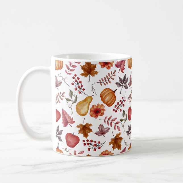 Taza De Café Patrón de otoño (Izquierda)