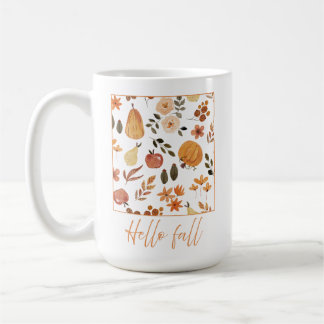 Taza De Café Patrón de otoño de las calabazas Mug