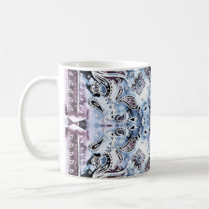 Taza De Café Patrón de paisley: acuarela, chal dibujado a mano 