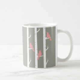 Taza De Café Patrón de pájaro de árbol de birco