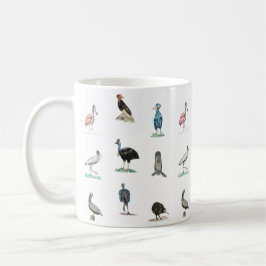 Taza De Café Patrón de pájaros dorados