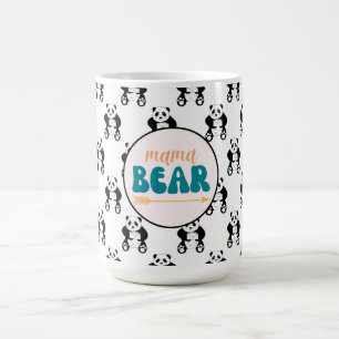 Taza De Café Patrón de Panda de Mamá Oso