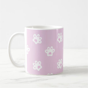 Taza De Café patrón de patas de gato lindo