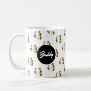 Taza De Café Patrón de patas de oro personalizado para amantes