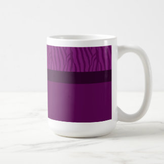 Taza De Café Patrón de pelaje de cebra púrpura magenta