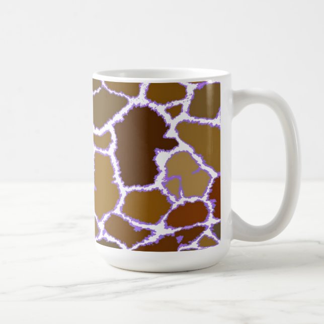 Taza De Café Patrón de pelaje de jirafa multicolor (Derecha)