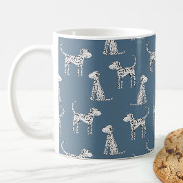 Taza De Café Patrón de perro de Dalmacia divertida