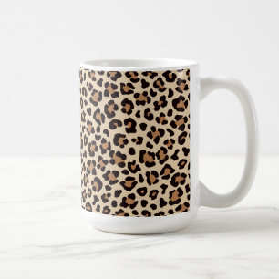 Taza De Café Patrón de Piel de Leopardo