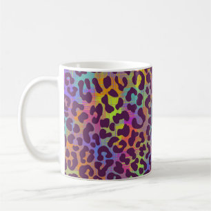 Taza De Café Patrón de piel de leopardo. Bab de animales sin so