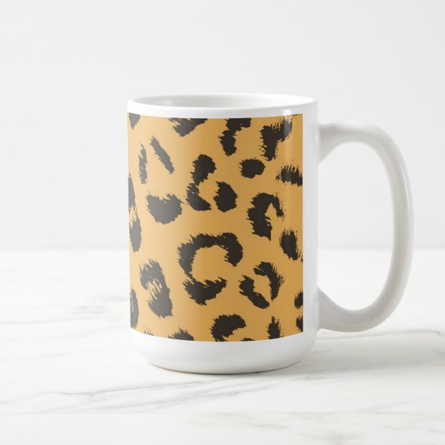 Taza De Café Patrón de pieles leopardo (Derecha)