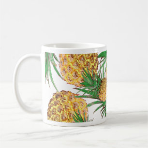Taza De Café Patrón de Piña Tropical Delicioso