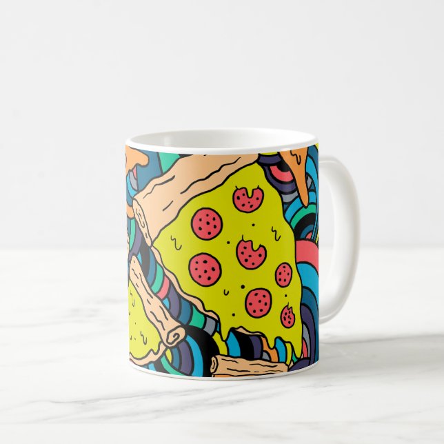 Taza De Café Patrón de pizza (Anverso derecho)