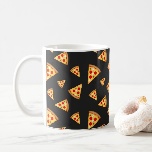 Taza De Café Patrón de pizzas Guay y divertidas (Con donut)