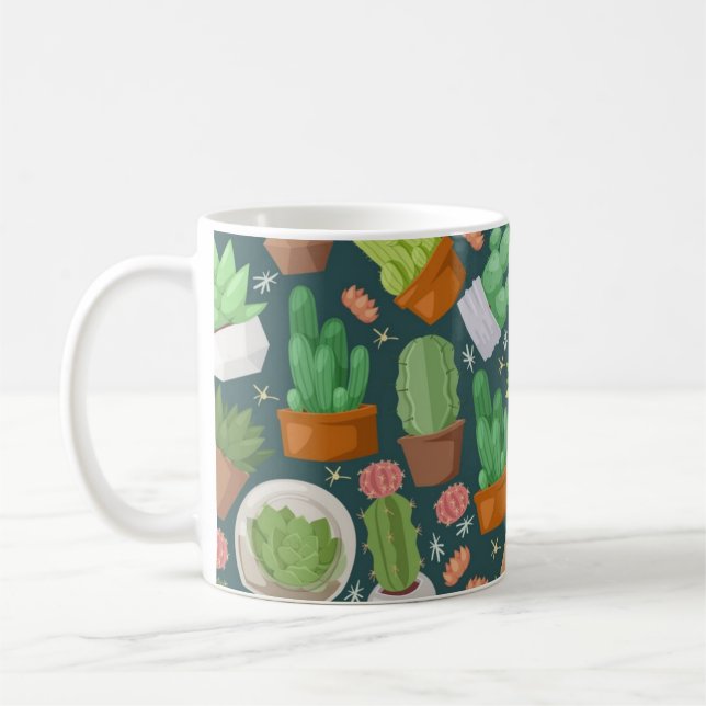Taza De Café Patrón de planta (Izquierda)