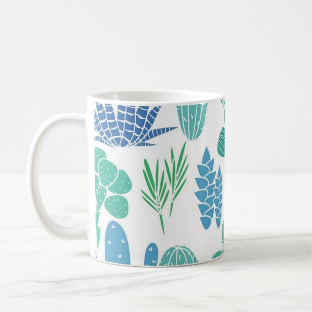 Taza De Café Patrón de planta (Izquierda)