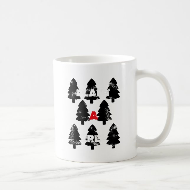 Taza De Café Patrón de plantar un árbol (Derecha)