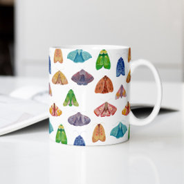 Taza De Café Patrón de polilla nocturna mágica. Mariposa místic