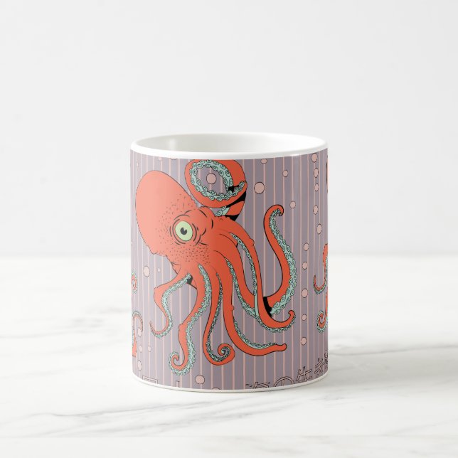 Taza De Café Patrón de pulpo japonés (Centro)
