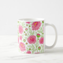 Taza De Café Patrón de punteros PInk