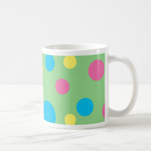 Taza De Café Patrón de puntos de polka coloridos