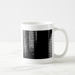 Taza De Café Patrón de puntos en tonos de gris