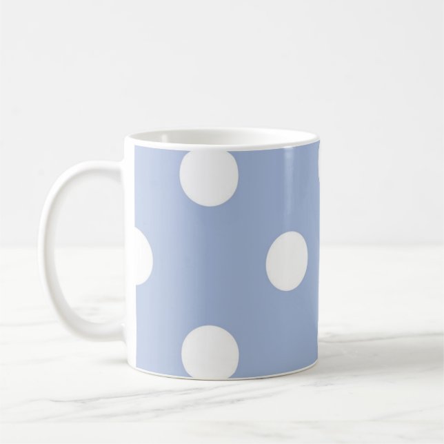 Taza De Café Patrón de puntos polacos (Izquierda)